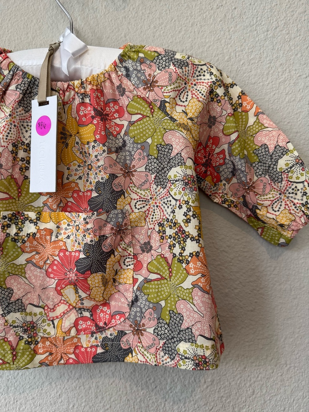 NWT! Tuchinda Floral Peasant Top, Size 12 Months